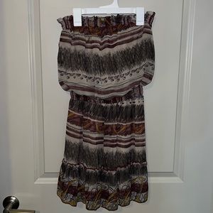 • hello miss • Boho Strapless Dress